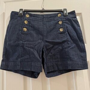 Anthropologie Level 99 denim shorts. See pics for measurements.